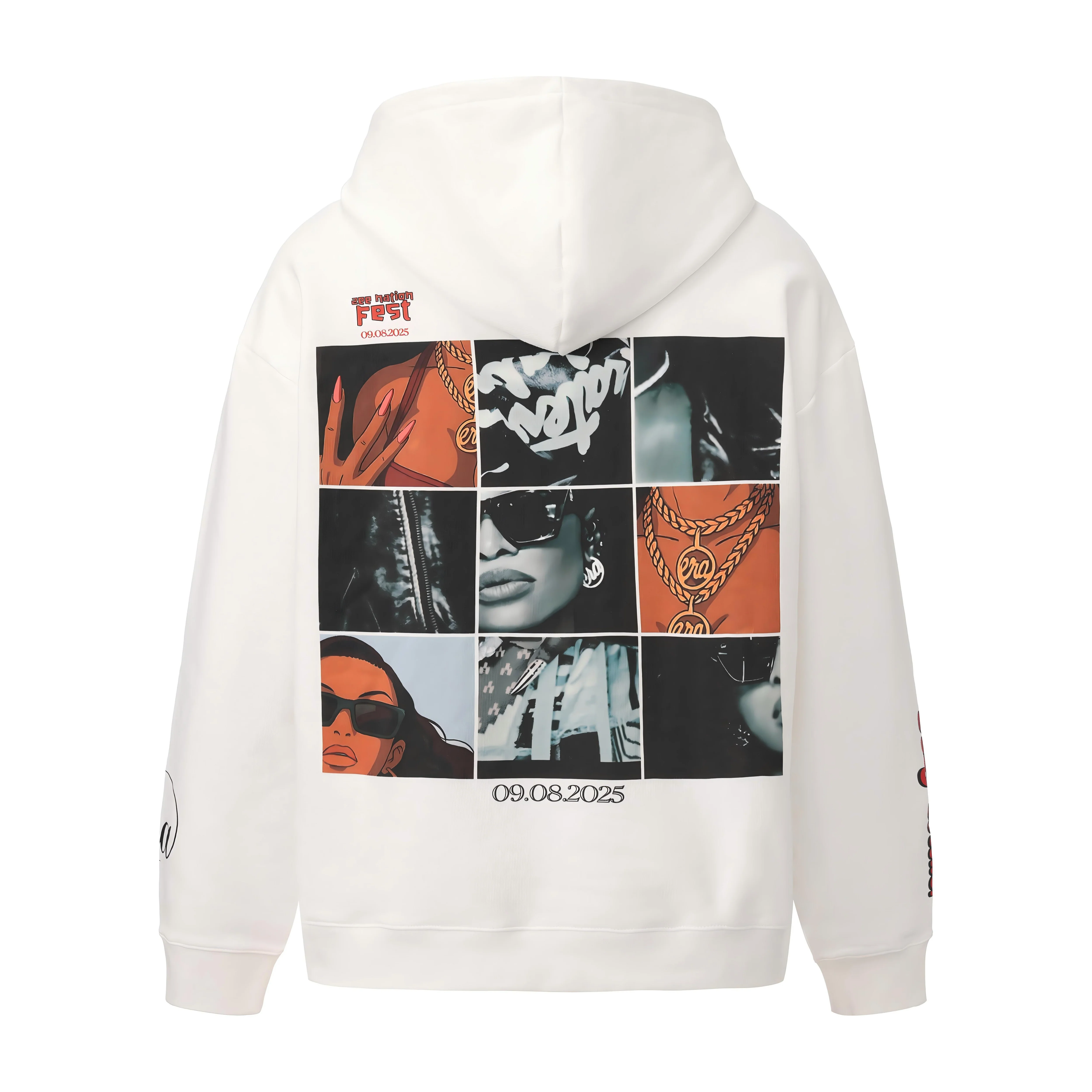 Bestie Icon Hoodie– Zee Nation Fest Edition (WHITE) - Image 4