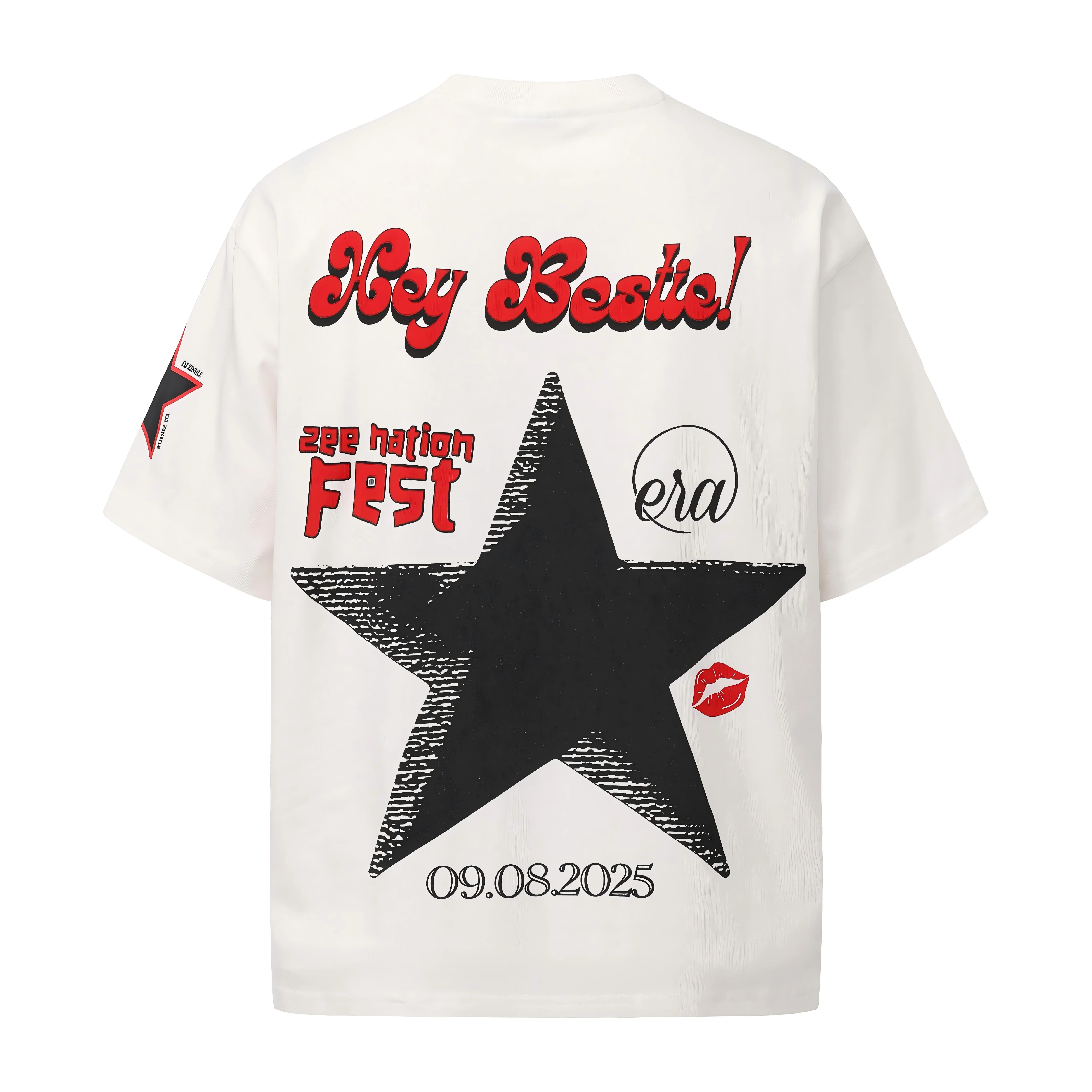 Bestie Star Power Tee – Zee Nation Fest Edition (WHITE) - Image 2