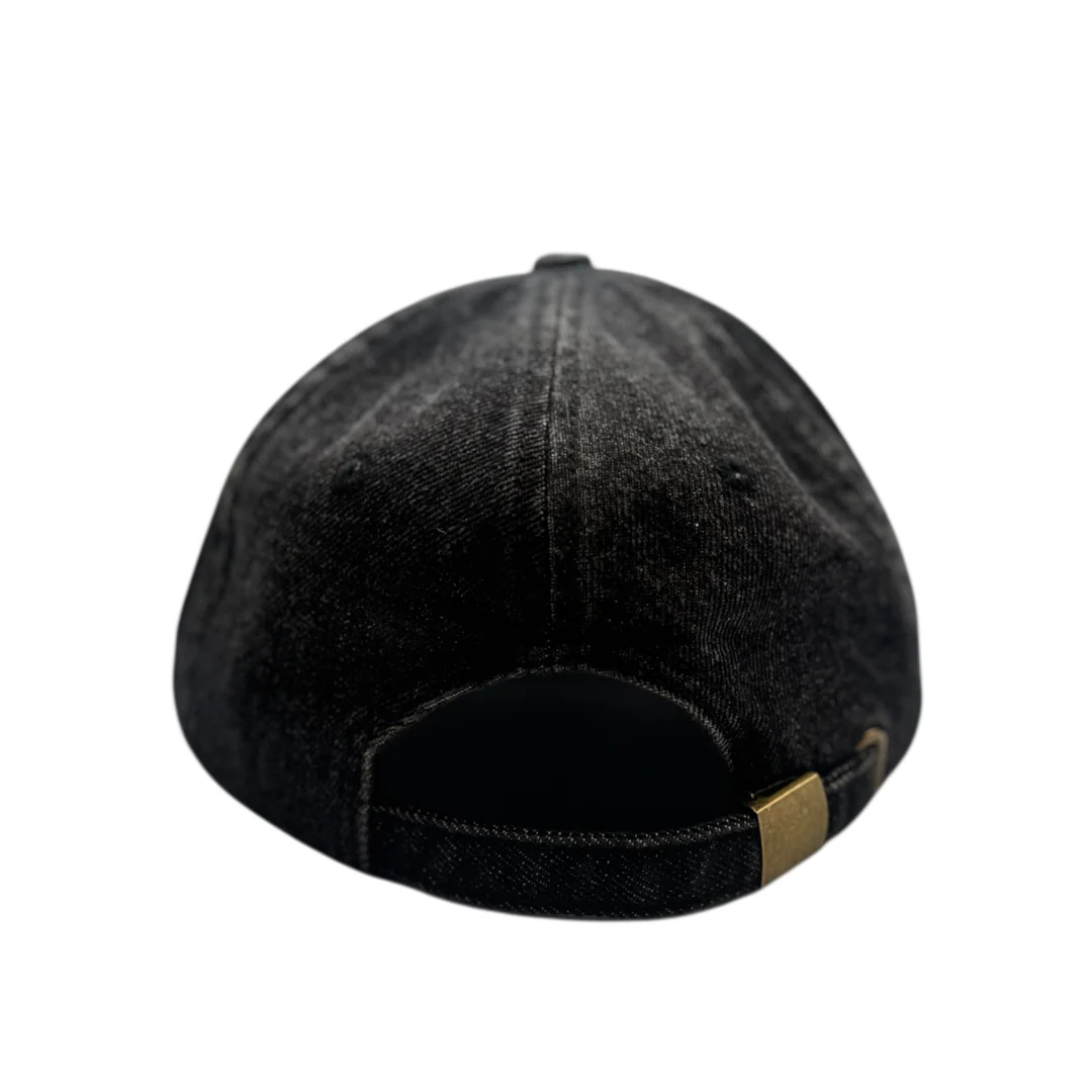 Era Distressed Black Denim Cap - Image 3
