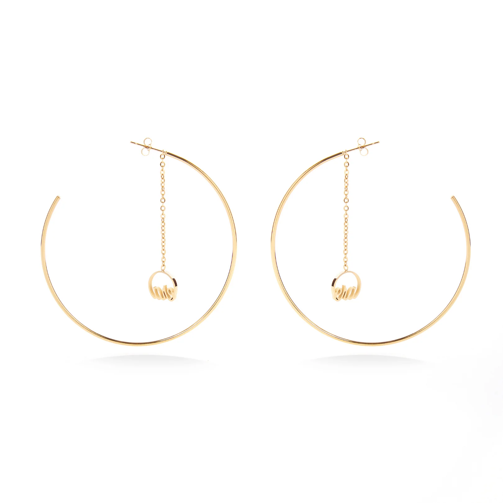 Gold Era Drop Hoops - Image 3